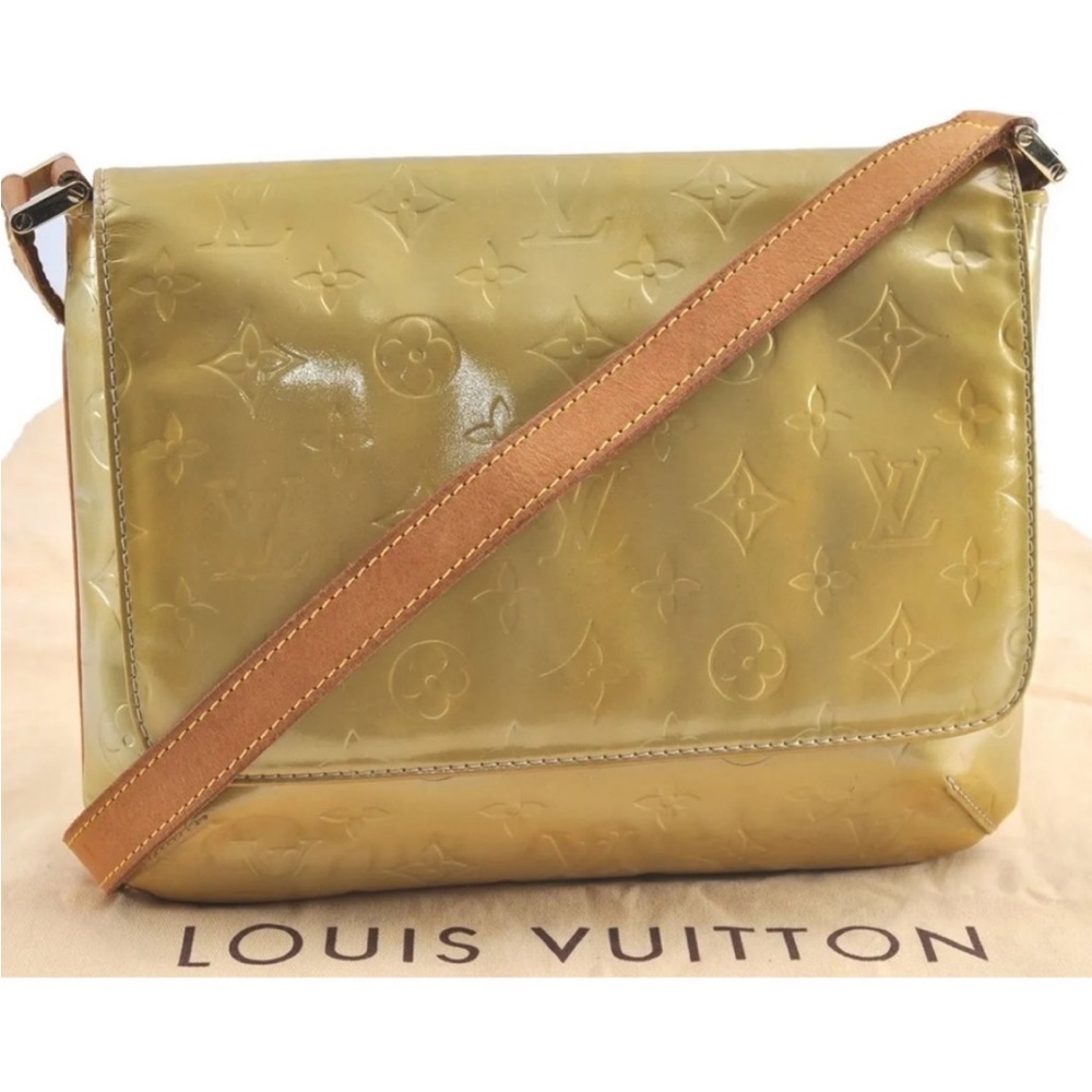 Louis Vuitton Vernis Thompson Street Shoulder Bag Yellow
